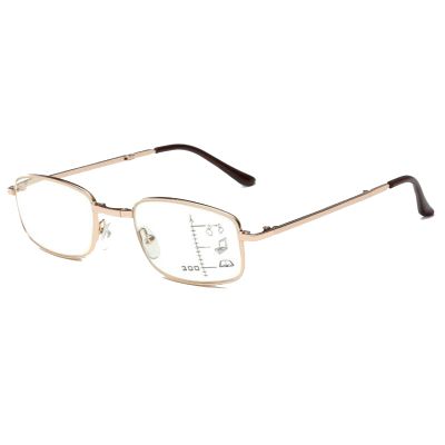 铁青老花眼镜Y36 副 金色
