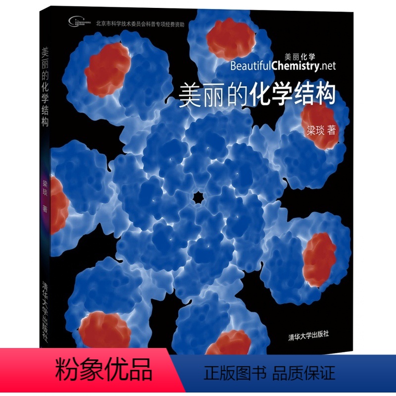 【正版】美丽的化学结构 梁琰 学物质粒子晶体原子等化学产品结构图集 化学符号化学键分子等化学知识化学结构
