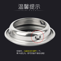 不锈钢透气孔鞋柜排气孔盖橱柜通气孔网孔洞法耐装饰圈散热出气孔塞 10只装平面开孔53mm