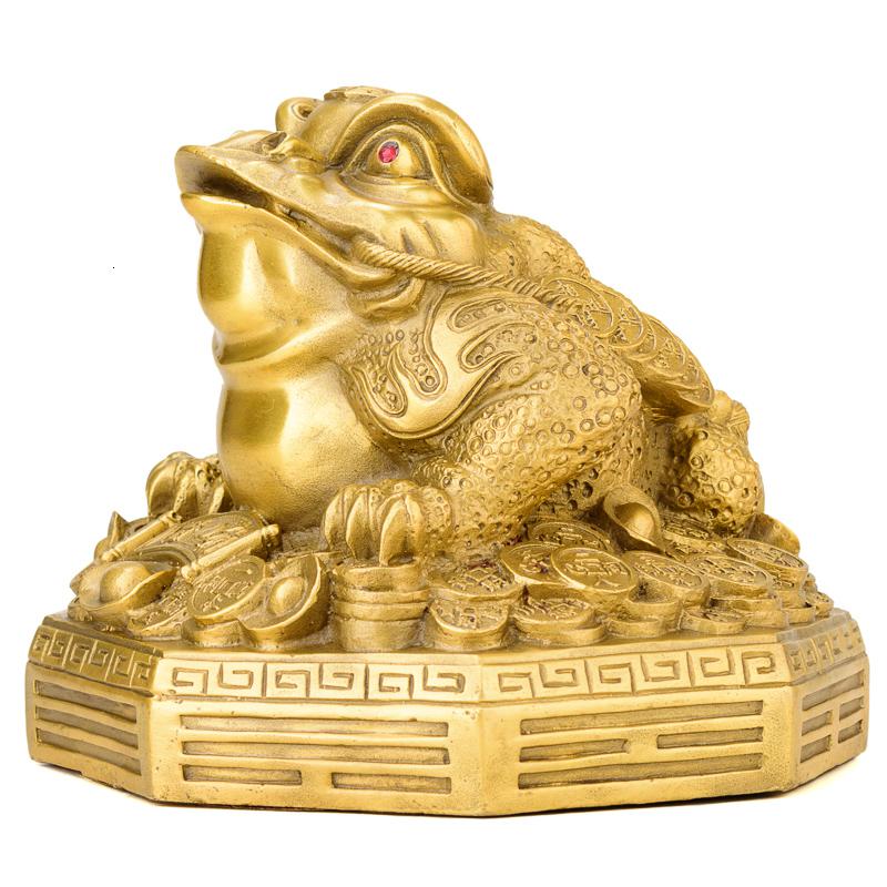 家柏饰(CORATED)蟾蜍 八卦金蟾摆件铜店铺收银台摆设开业礼品高清大图