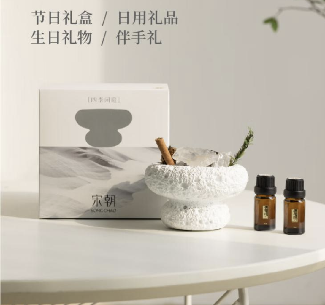 宋朝312-SC宋朝四季闲庭扩香石系列-1四季闲庭[雅韵白茶]高清大图