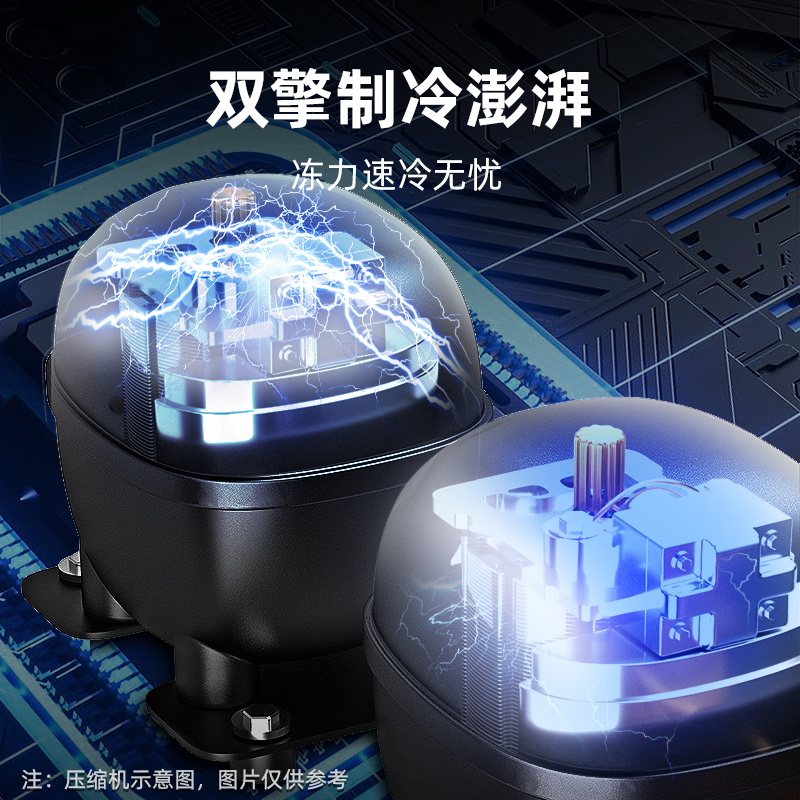 星星KD-1871G6商用冰柜四门 六门立式冰箱冷藏冷冻保鲜厨房展示柜玻璃门后厨冷柜高清大图