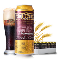 捷克进口 布鲁杰克(Brouczech)黑啤酒500ml*24听 整箱装