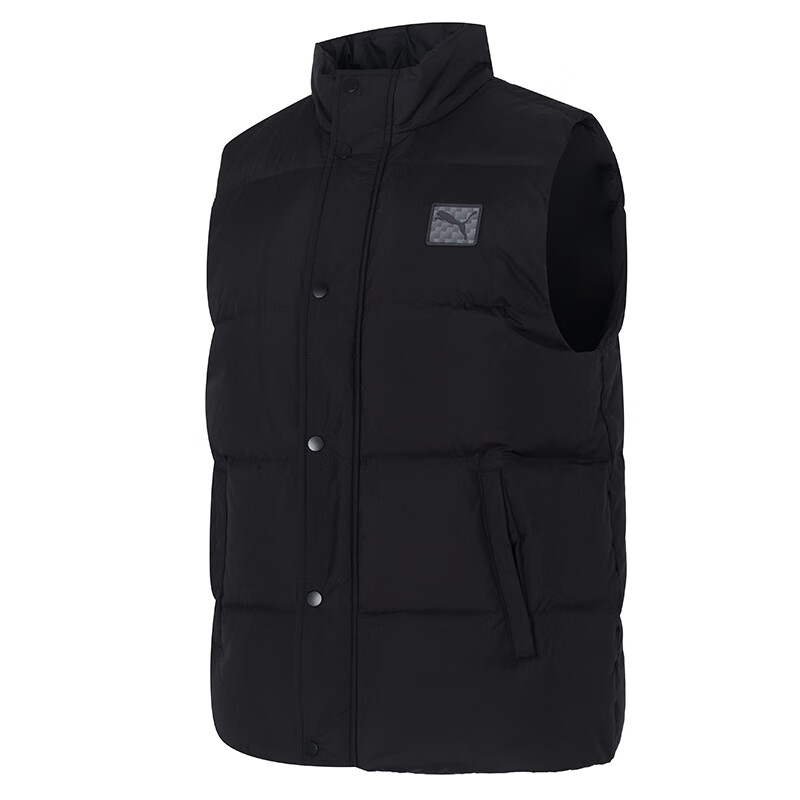 彪马(PUMA)羽绒马甲男装新款运动服上衣休闲保暖背心外套635755-01 ZP 635755-01/黑色 S
