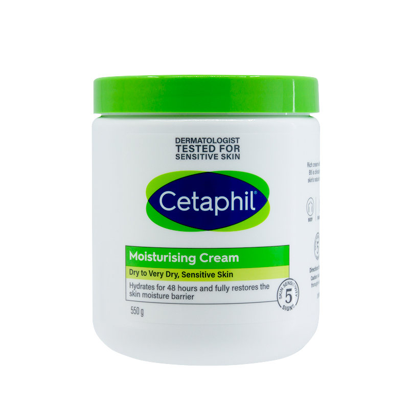 Cetaphil丝塔芙 大白罐保湿滋润面霜550g/1罐装(港版) 身体乳/润肤乳 敏感肌适用 澳洲原装进口高清大图