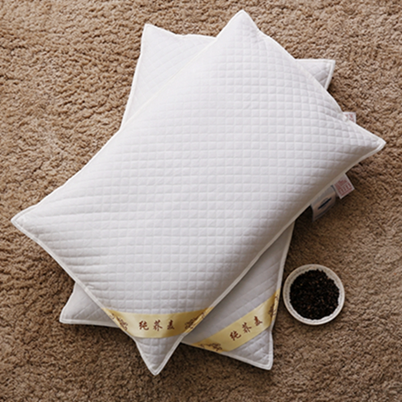 家柏饰(CORATED)全棉防羽布全荞麦壳枕成人 家用荞麦皮枕芯枕(甜荞麦)6.2斤