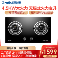 格瑞泰ZDV20B燃气灶台嵌两用双眼灶
