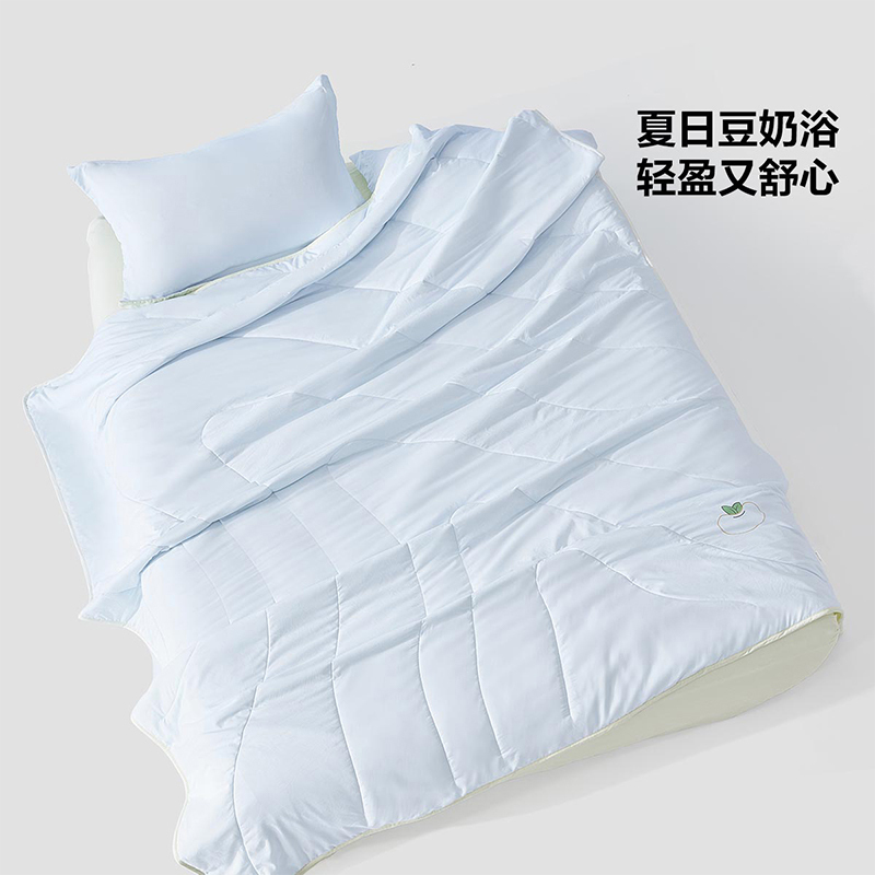 百丽丝家纺可水洗可机洗大豆纤维被芯夏被凉感空调被单双人宿舍家用