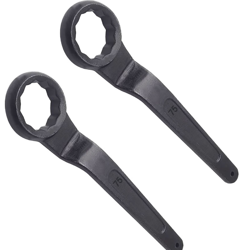 立伟铁牛单头梅花扳手75mm/把高清大图