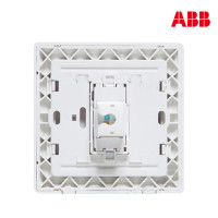 ABB开关插座 德逸雅白 一位单电话插座面板AE321
