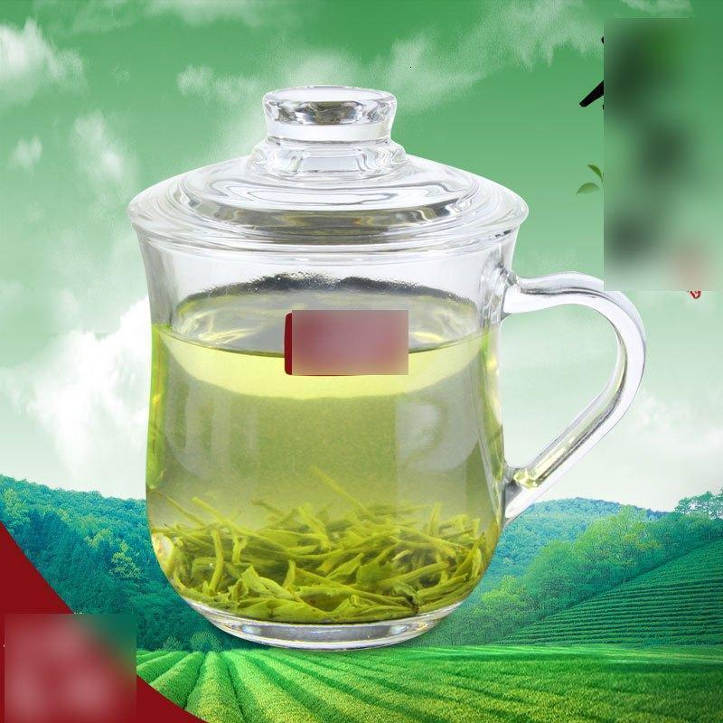 玻璃茶杯带盖茶饮杯盖杯带把杯子家用玻璃杯绿茶水杯子多色多款生活日用家庭清洁生活日用家居器皿水具/水杯