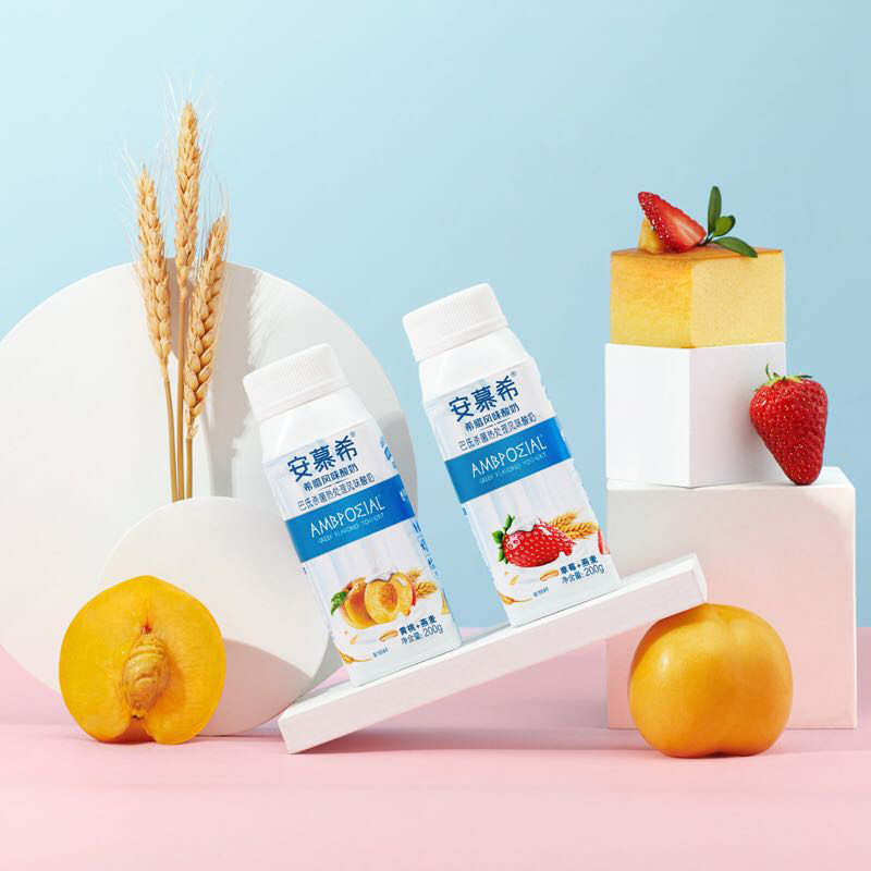 伊利安慕希草莓燕麦希腊风味酸奶200g*10高清大图