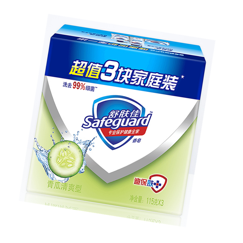 舒肤佳青瓜清爽型香皂115克X3(ZGYD)