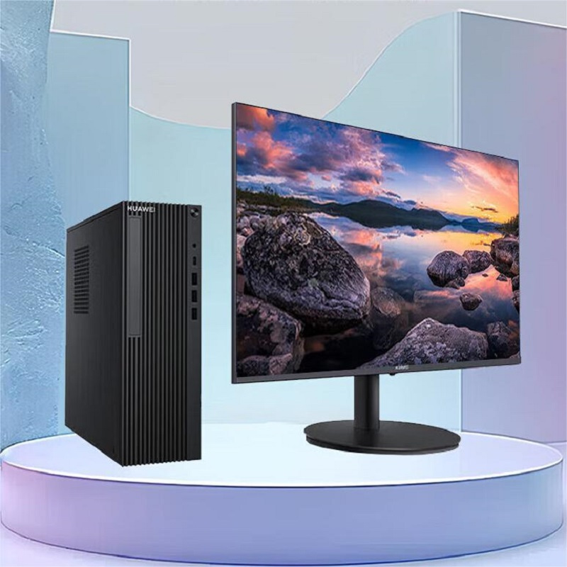 华为擎云W515x 国产化信创电脑麒麟9000C/8GB+256GB+1TB/无WiFi有光驱统信/麒麟系统23.8英寸