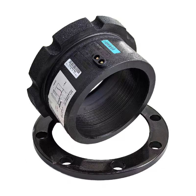 中锦科技 PE电熔法兰 PE200[电熔头+法兰+垫]套高清大图