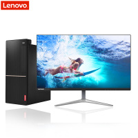 联想(Lenovo)扬天T4900d商用台式电脑+23.8英寸窄边双超屏（i3-7100 4GB 500GB DVD 集显）