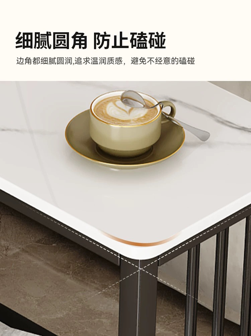 晨以橙 边桌茶几 50cm方形 张高清大图