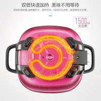 美的(Midea) 电火锅 MC-LHN30D大功率家用韩式多功能电热锅6L一体可涮煎烤炒锅多功能火锅不易粘支持温度调节