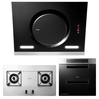 老板(ROBAM)19立方侧吸式触控式油烟机燃气灶消毒柜消毒碗柜油烟机套餐CXW-200-26A5S+56G1+727