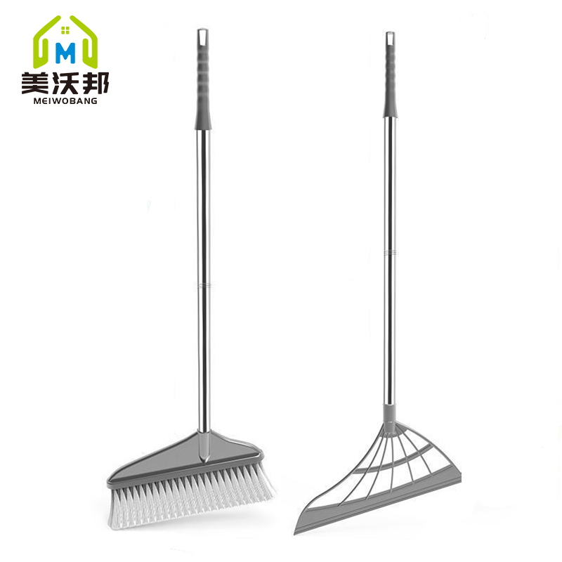 扫把簸箕套装家用软毛不粘发扫地扫帚撮箕干湿两用卫生间刮水器扫把簸箕套装