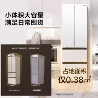 松下(Panasonic)400L法式多门冰箱 超薄嵌入式变频冰箱 风冷无霜 独立保鲜 银离子除菌 小海豚 LED照明