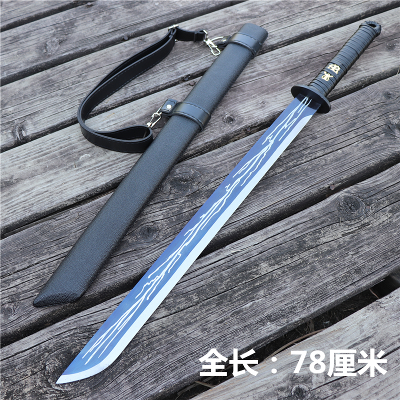 刃先の影 戦術刀 古兵器 武具 刀装具 手鍛造打 鋼刀 冷兵器 護身工具 唐横刀锰钢刀具一体长刀剑车载防身冷兵器汉唐宝剑武术镇宅未开刃