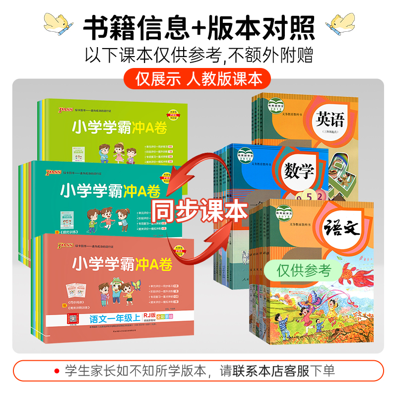 数学北师版*单本 四年级上 [正版]2023新版小学学霸冲A卷一年级二年级三 四 五六年级上册试卷测试卷全套语文数学英语高清大图