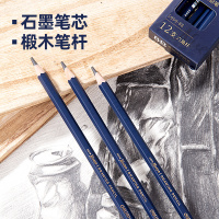得力(deli)绘图铅笔素描套装软中硬炭笔全套2b2h4b6b8b软碳专业绘画初学者学生用美术生用品工具专用绘图14b1