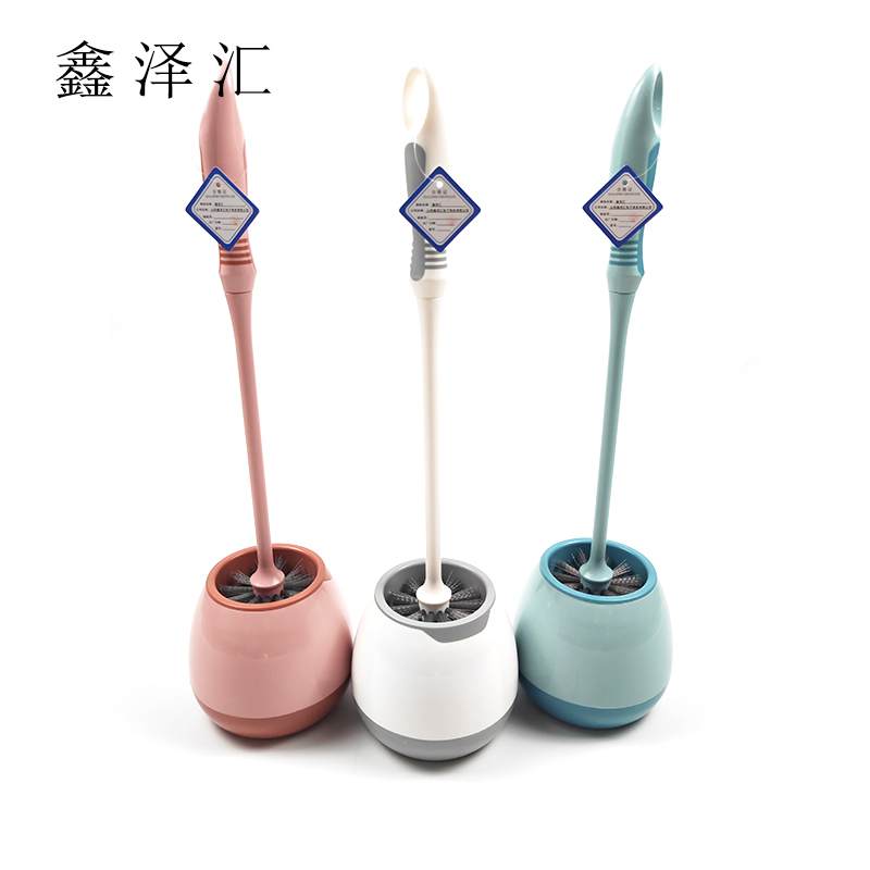 家用清洁刷子长柄厕所刷卫生间洁厕刷无死角马桶刷套装 带座