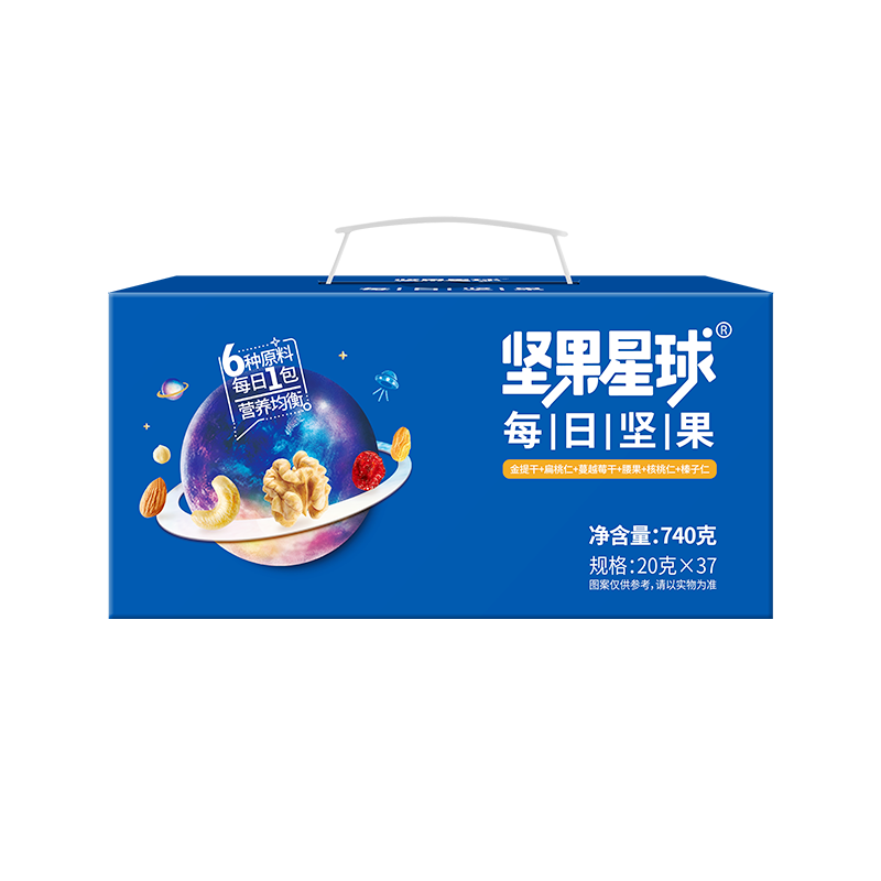 沃隆坚果星球-每日坚果740g