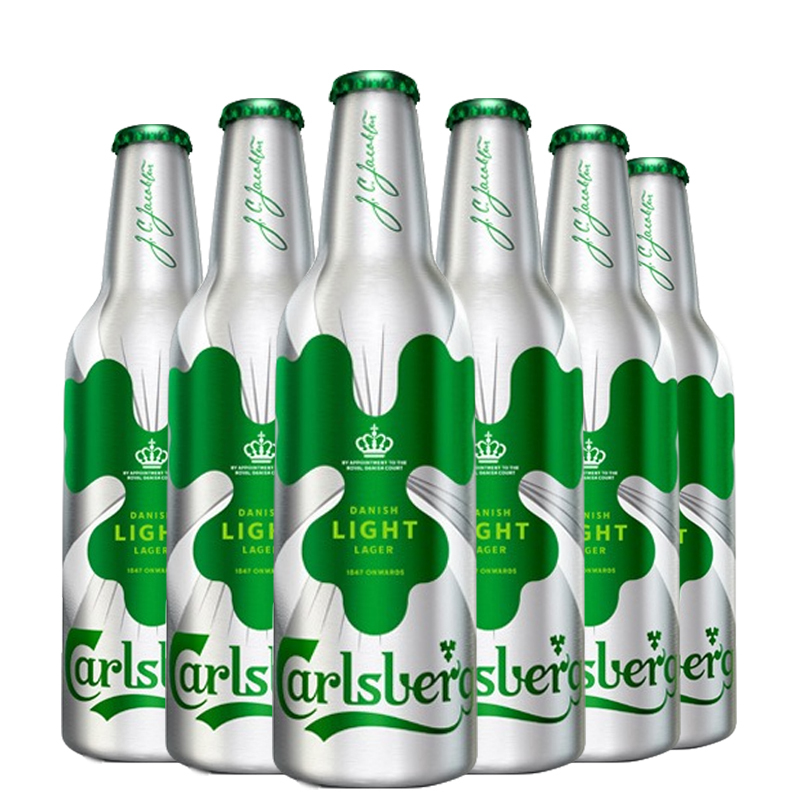 嘉士伯啤酒carlsberg特醇嘉士伯小麦精酿啤酒355ml6瓶铝瓶新品装