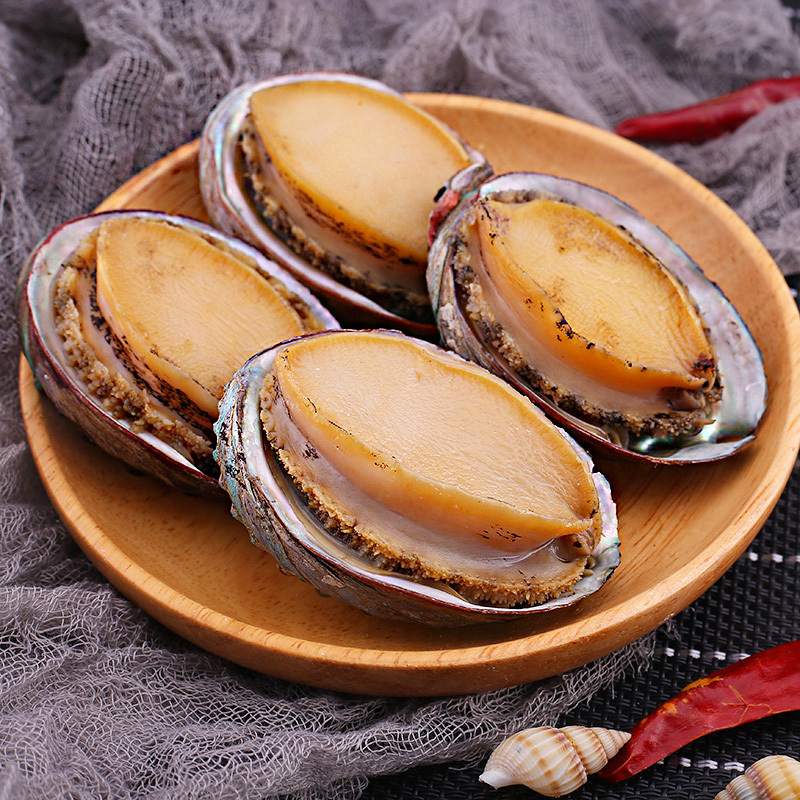 海洋岛去肚去脏即食冷冻鲍鱼海鲜水产生鲜新鲜海产10只(270g)/袋*2