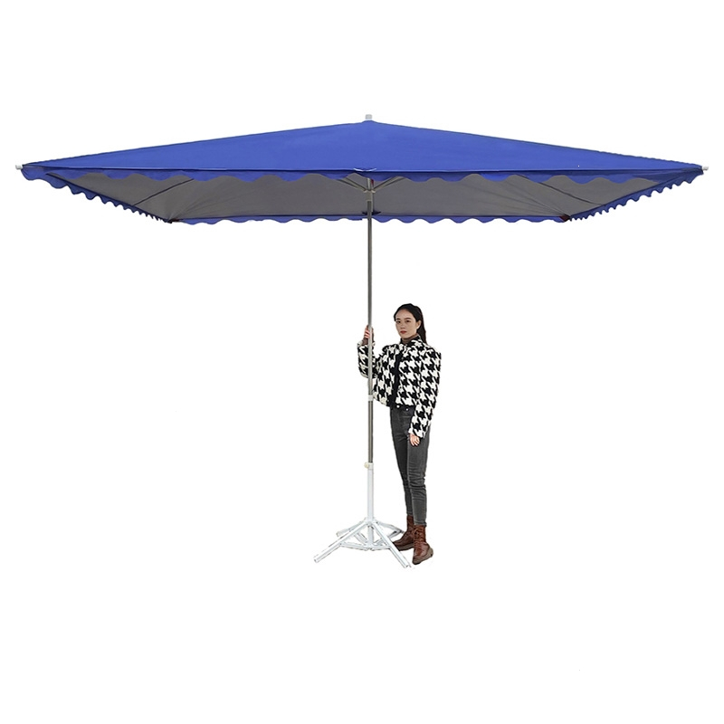 客太阳伞大型户外摆摊遮阳伞大雨伞四方长方形防晒雨棚庭院商用折叠