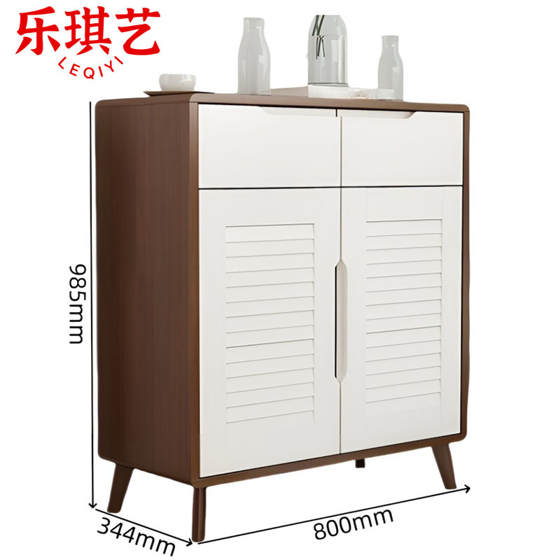 乐琪艺 实木鞋柜 80*34.4*98.5cm 个高清大图