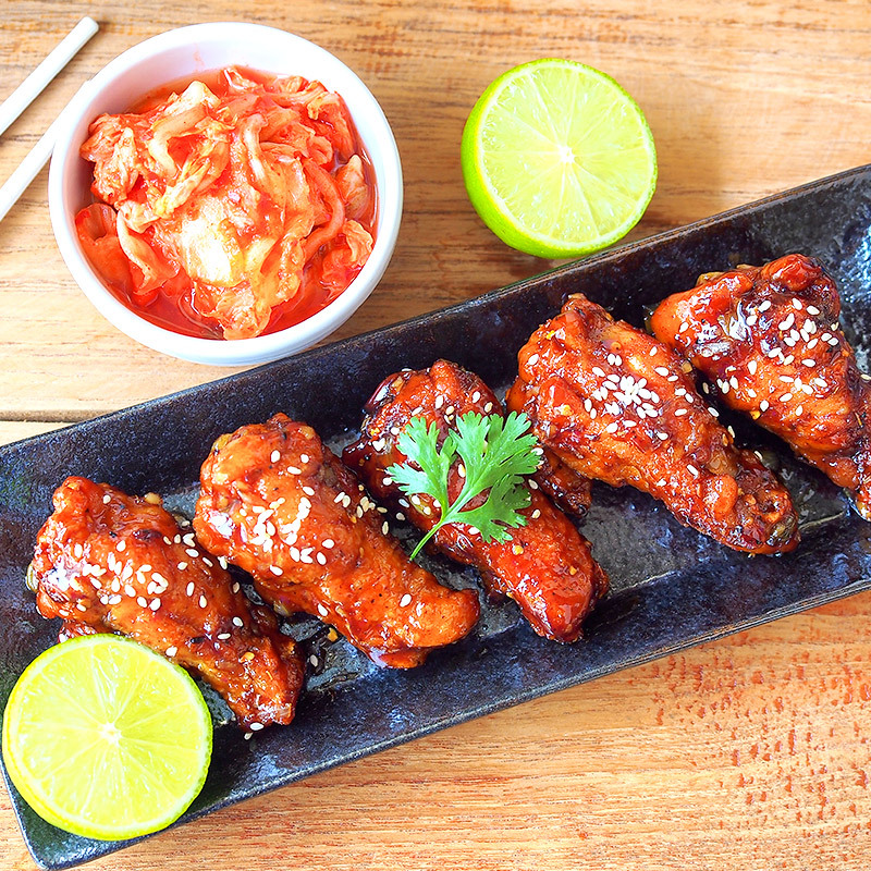 凤祥食品fovofoods微波侠韩式甜辣风味鸡翅160g国产速冻禽肉袋装