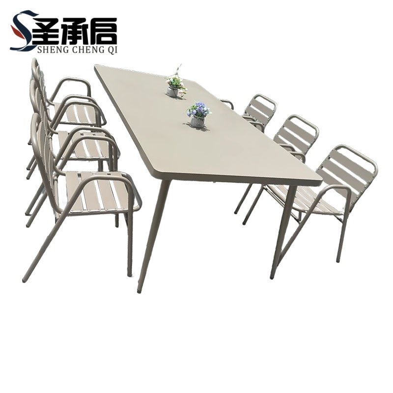 圣承启 户外桌椅 160长桌X6椅 套高清大图