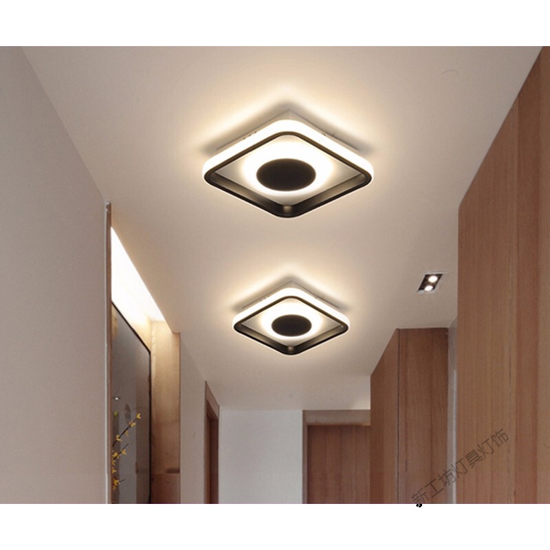 苏宁放心购led吸顶灯阳台过道灯玄关卧室书房餐厅灯具超薄星月系列内方HD-PL30 玄关过道暖白光28W丨建议8-12平