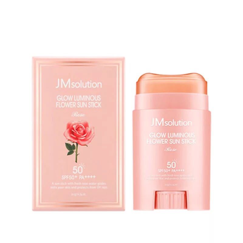 JMsolution韩国玫瑰粉色防晒棒防水防汗固体防晒膏 JM玫瑰防晒棒20g