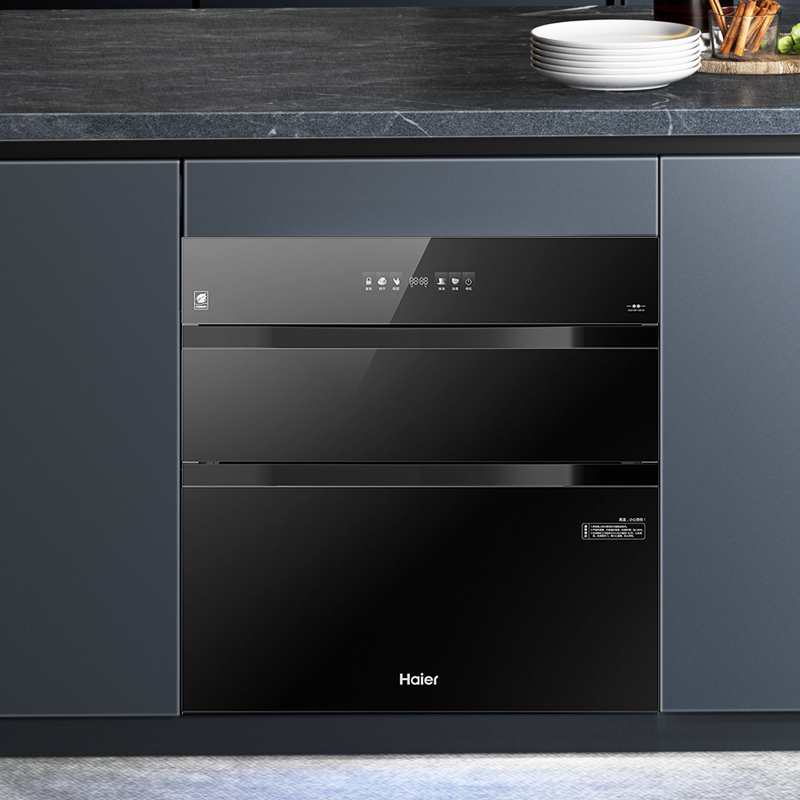 海尔(Haier)消毒柜嵌入式 130L三门三抽大容量 家用消毒碗柜 紫外线+光波巴氏消毒新升级 婴儿奶瓶EB130高清大图