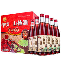 [苏宁宜品认证]通明山老味道山楂酒5度果酒500ml*6整箱装东北特产酸甜低度预调酒 鸡尾酒 微醺果酒送礼