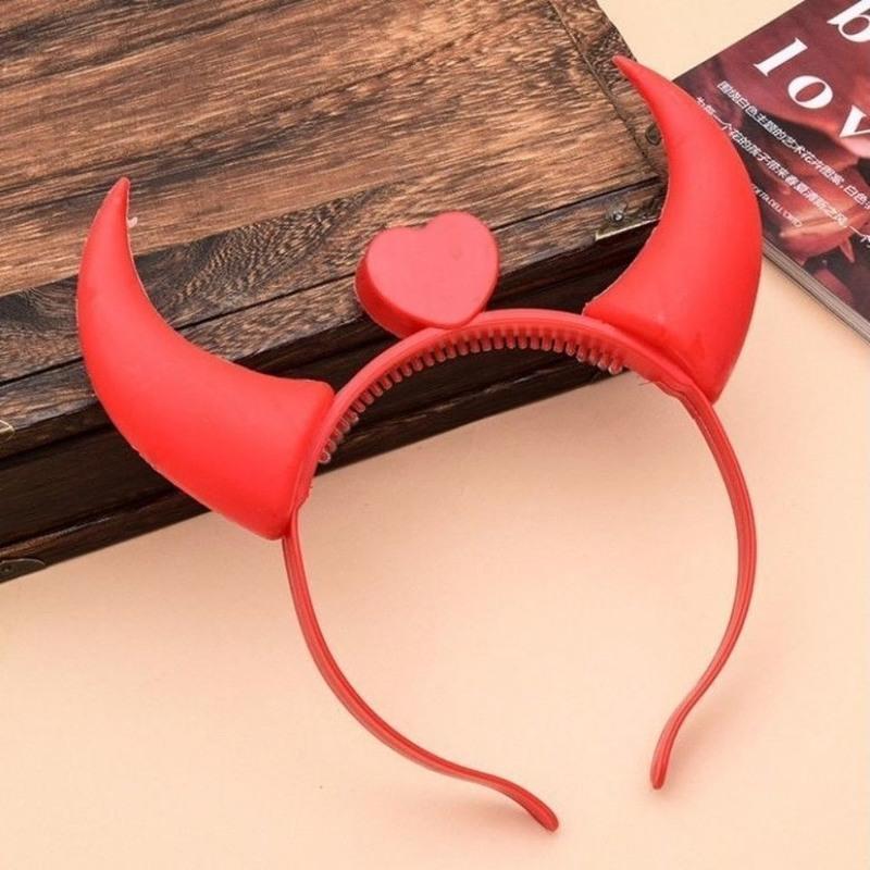 发光头饰头箍牛角灯发箍发夹晚会活动道具荧光棒儿童发光玩具批发