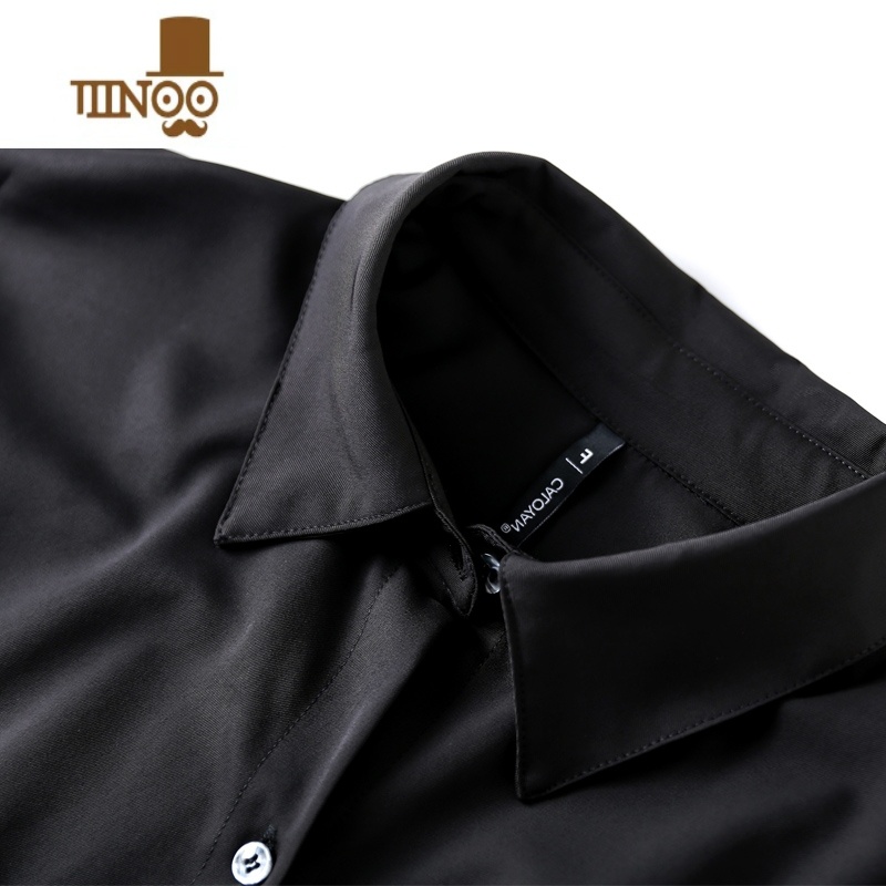 YANXU送链条 宽松复古斜门襟垂感长袖衬衫男女设计感中性风情风衬 古高清大图