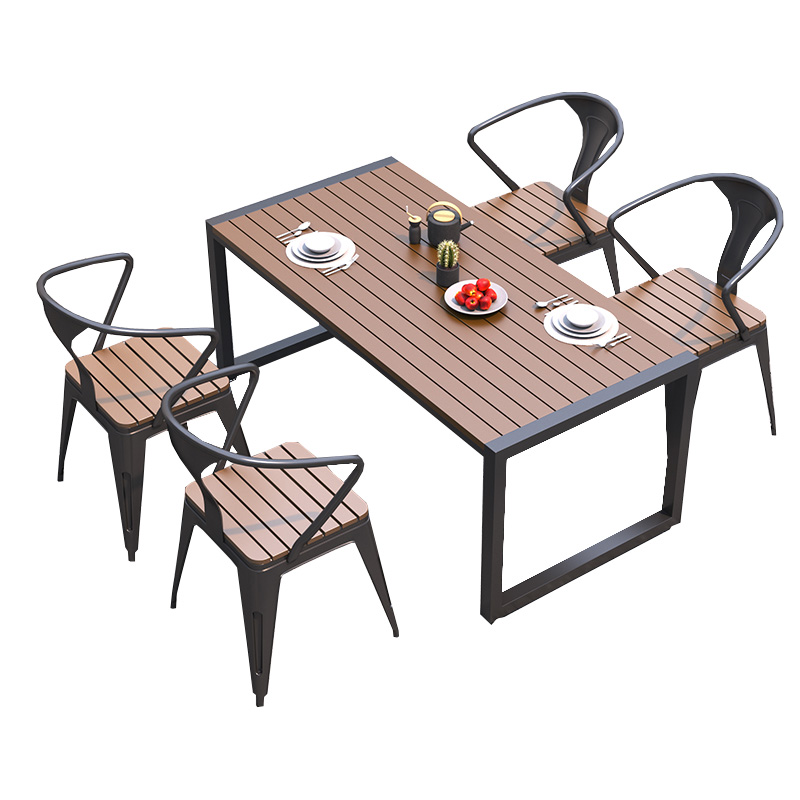 翼澜 户外桌椅 长桌 套高清大图