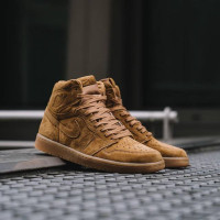 AIR Jordan 1 RETRO HIGH NOUV AJ1 乔丹1中帮篮球鞋 AJ1小麦麂皮大黄靴555088-7