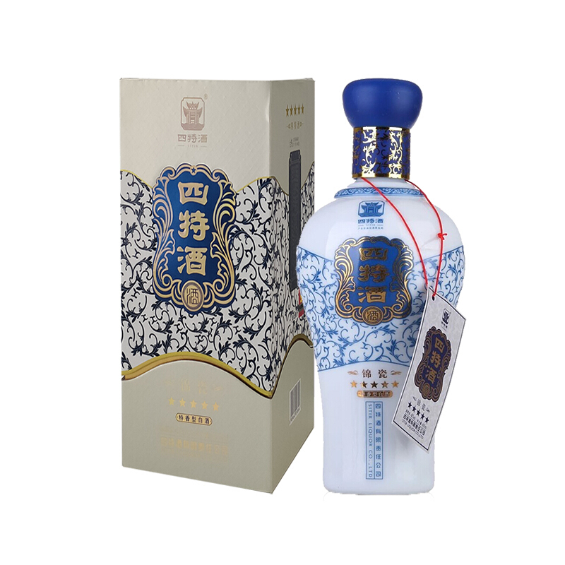 四特酒 白酒 锦瓷 五星 52度460ml 单瓶装 特香型白酒(新老包装随机发货)