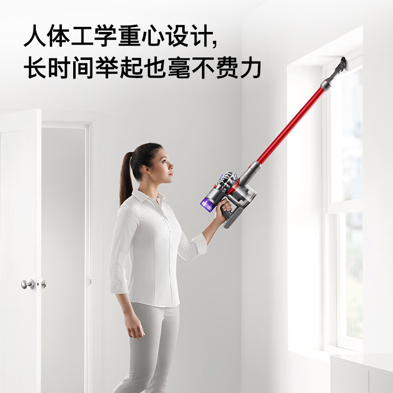 戴森(DYSON)V8 Slim Fluffy无绳吸尘器 轻量化设计 吸尘除螨一体 长续航 家用 2024款 红镍色高清大图