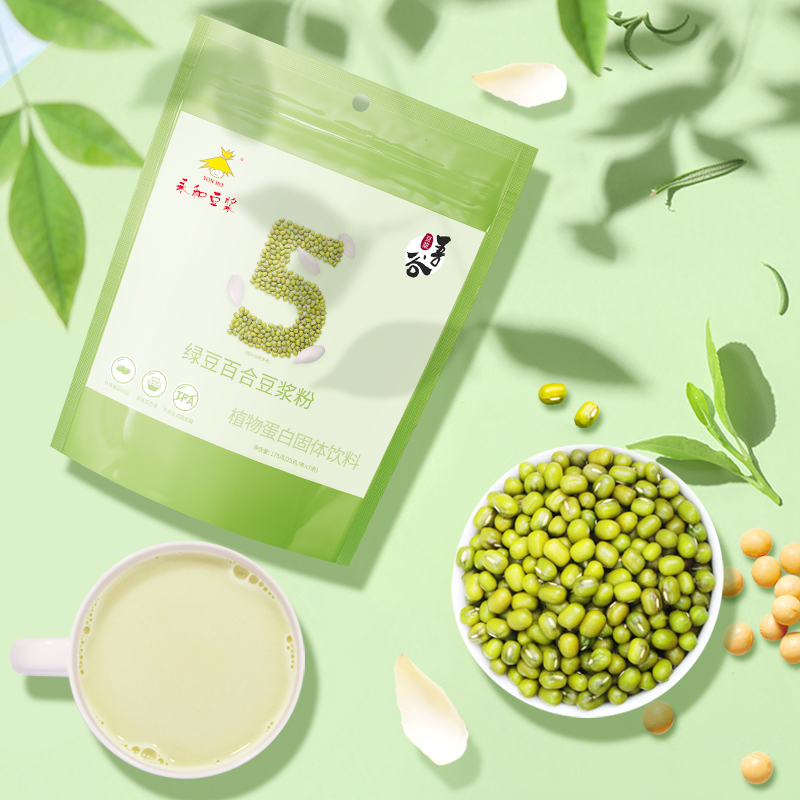 永和豆浆绿豆百合豆浆粉175g×2袋