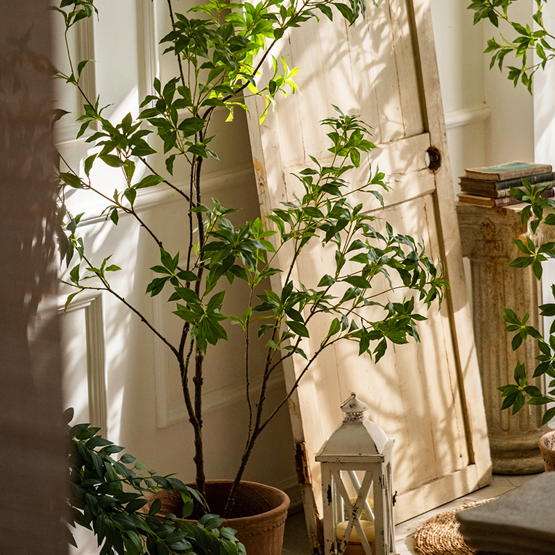 掬涵大型仿真绿植吊钟植物马醉木室内客厅装饰摆件假树落地盆栽