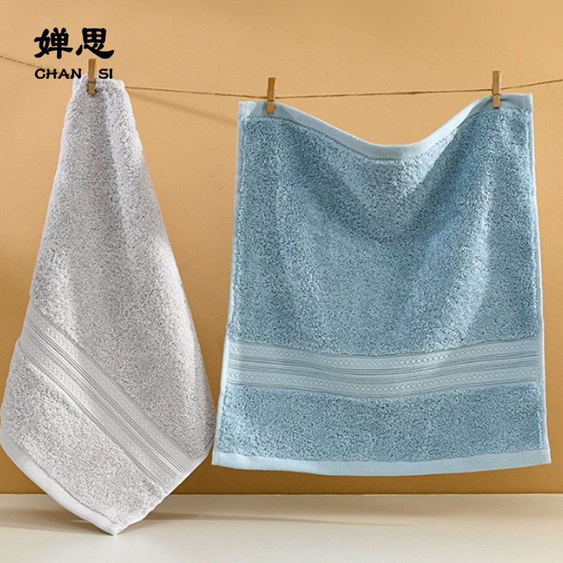 婵思 CQC0250255 花样年华长绒棉浴巾70*140cm/500g 米灰 浴巾高清大图