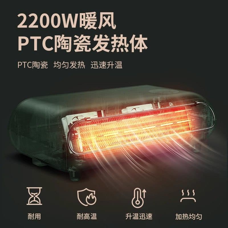 先锋取暖器 壁挂式暖风机DNF-Y2R遥控电暖器 室内加热器电热风图片